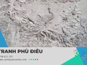 Hô biến bức tường đơn điệu thành nghệ thuật với tranh phù điêu