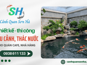 Thiết kế thi công tiểu cảnh, thác nước cho các quán cafe, nhà hàng