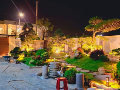 Hình ảnh thi công sân vườn